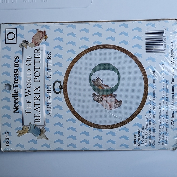 Beatrix Potter Needle Treasures Letter 'O' Alphabet Letters Cross Stitch Kit NEW - Picture 12 of 12